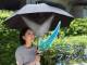 猛暑に最高！　ミストシャワーと扇風機を搭載した日傘が誕生　サンコーレアモノショップで発売