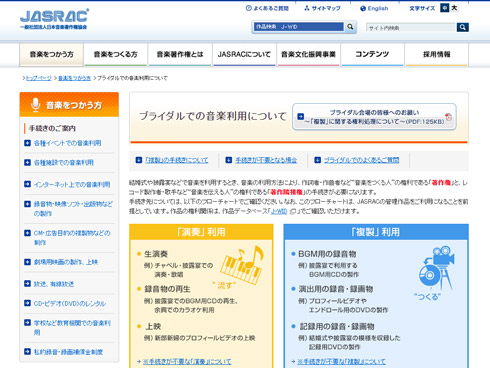 Jasracが結婚式での Bgm用cd制作 や 記録用ビデオ などに包括使用料を試験導入 新たな徴収かと勘違い広がる ねとらぼ