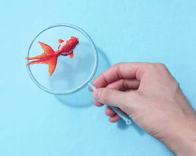 なにこれすごい 金魚すくい をあしらった刺繍が今にも泳ぎだしそうなクオリティ ねとらぼ なにこれすごい 金魚すくい をあしらった刺繍が今にも泳ぎだしそうなクオリティ ねとらぼ