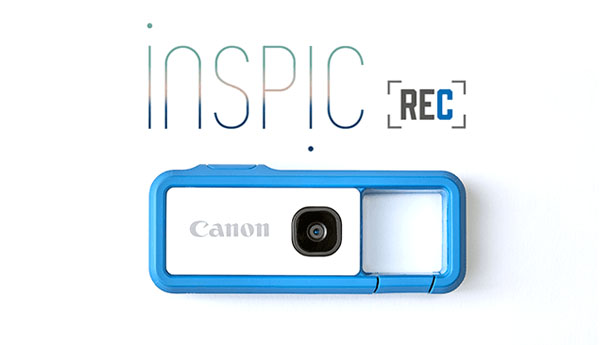 キヤノン、小型軽量防水の新カメラ「iNSPiC REC」を限定販売 付け外し