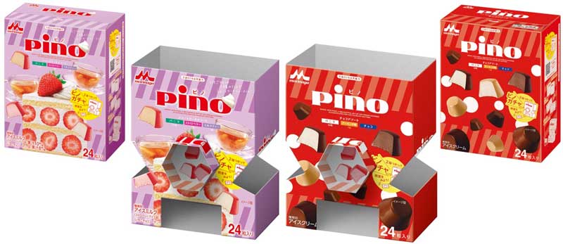 ピノ アソート 2箱使って組み立てよう 回したらピノが出る ピノガチャ が作れる限定パッケージが発売 ねとらぼ