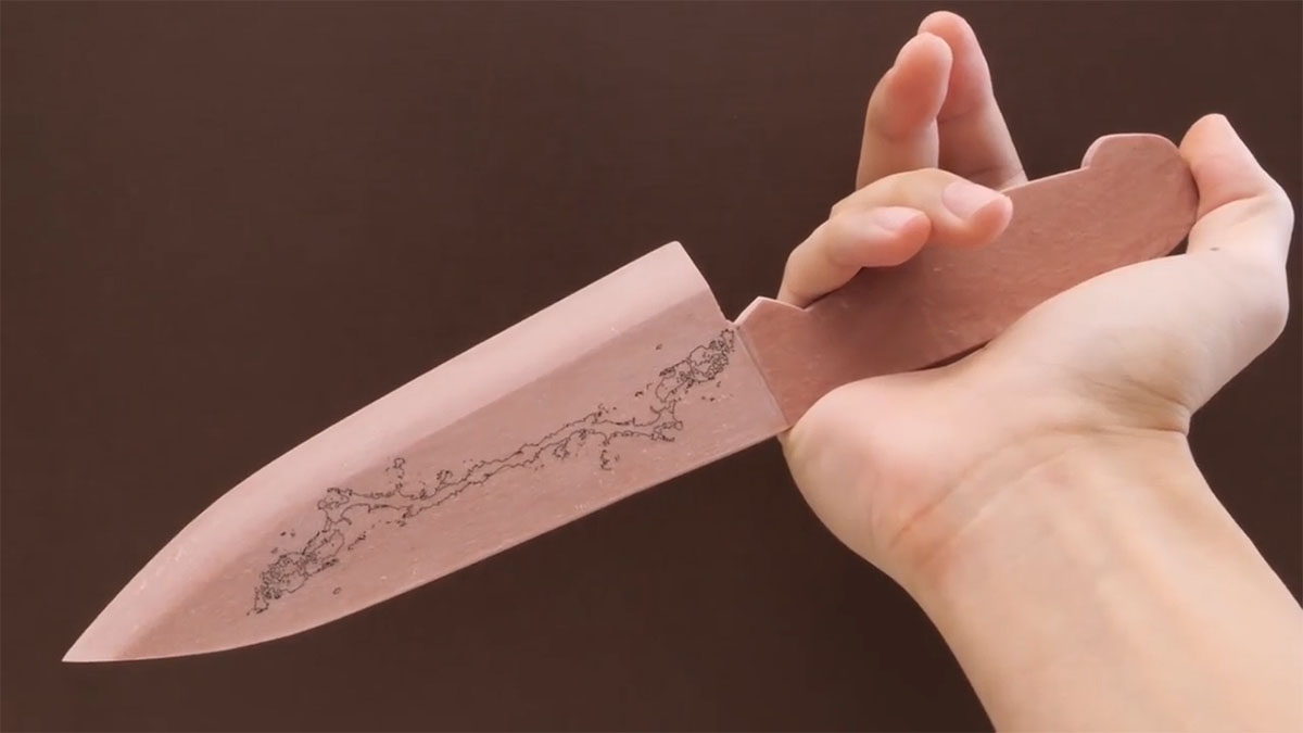 菌を育てて固めて包丁を作る 菌の姿を刻み込んだ世界唯一の包丁が完成 圧倒的不審者の工房 ねとらぼ