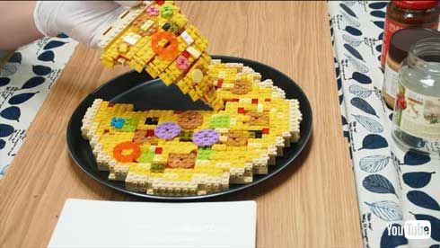 レゴ ピザ 作る ストップモーションアニメ YouTube lego pizza 料理 Bebop