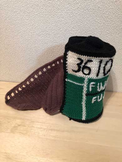 富士フイルム 好き フィルム 編み物 フジカラー 100 マフラー 自作
