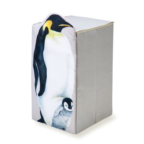 コウテイペンギン親子と暮らす収納ボックス