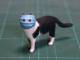 シュールすぎる猫ちゃん……！　ネットで話題になった「マスクする猫」が粘土細工で立体化され笑い呼ぶ