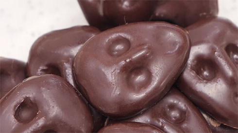 顔型のチョコレート