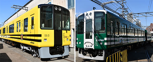 車内にバッターボックス 阪神電鉄 阪神タイガース 阪神甲子園球場 コラボデザイン車両を公開 5月末から運行開始 ねとらぼ