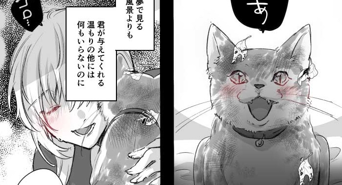 目が見えない飼い主に 海 を見せたいネコは 不思議なネコと女性の物語を描いた漫画があたたかい ねとらぼ