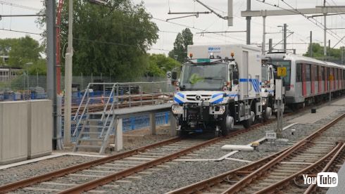 海外 鉄道 地下鉄 アムステルダム ベンツ 自動車 保線 軌陸車