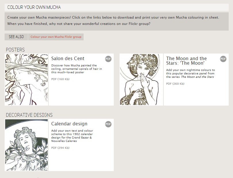 ミュシャ財団や博物館 家で楽しめる塗り絵がオンラインで公開中 ねとらぼ