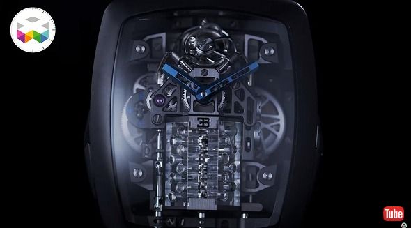 時計の中でピストンが動いてる ブガッティ シロンのw16エンジンを再現した腕時計がすごい 1 2 ねとらぼ