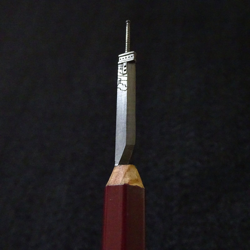 Ff7 クラウドの愛剣 バスターソード を鉛筆彫刻で再現する職人あらわる クオリティのリミットブレイク L Kutsu 0414ff7r02 Jpg ねとらぼ
