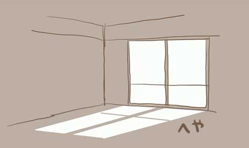 絵描き 窓 ドア 差し込む光 時間経過 動き 確認 自作 箱 アイデア