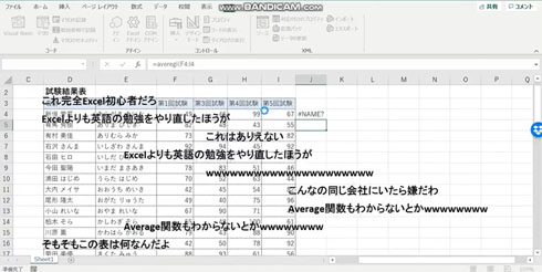 Excelでミスるとニコニコ風にあおってくるマクロがウザくて笑える Excelより英語の勉強を こいつは無能 ねとらぼ