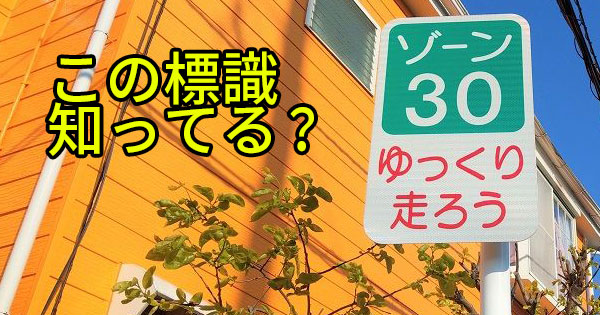 住宅街で見かける謎の標識 ゾーン30 これ何 少年bの道端ばなし 1 3 ページ ねとらぼ