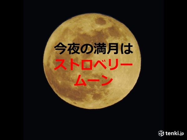 今夜 昇る月は ストロベリームーン 天気は ねとらぼ