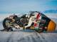 ロケットのようなバイク「アパルーサ V2.0」がアイスレースに参戦　時速180キロでロシア・バイカル湖を爆走