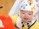 エヴァ芸人・稲垣早希、0歳児息子の“ヘルメット治療”姿を公開　「約5カ月間の治療頑張ろうね」