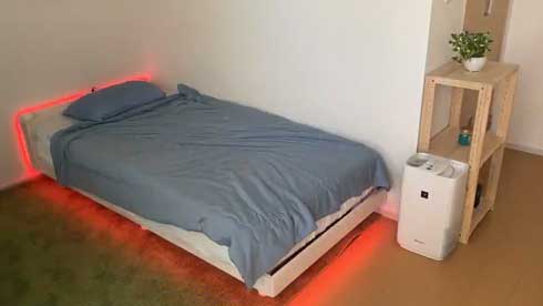 ベッド 下 LED テープライト ゲーミングベッド 雑コラ