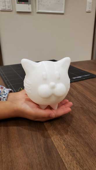 娘 自由工作 3Dプリンター 猫ちゃん Zbrush 小学2年生 時代