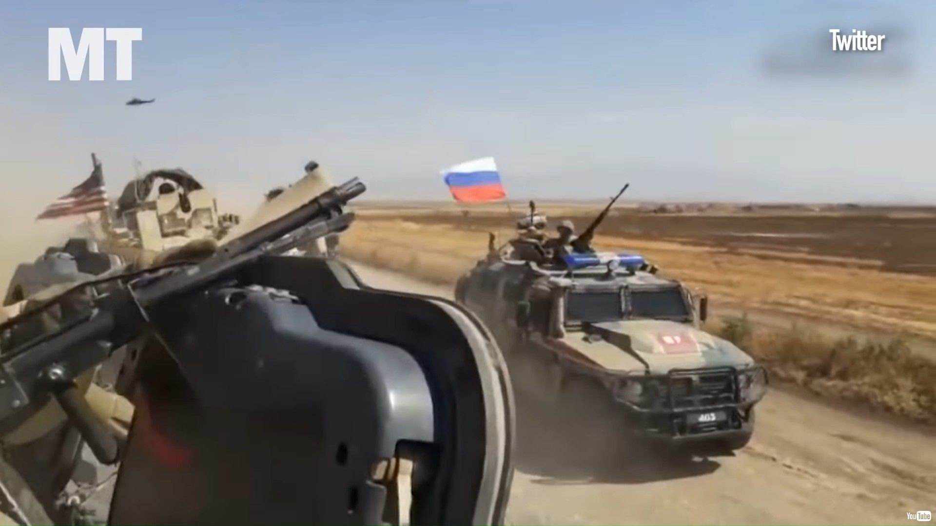 ロシア軍 アメリカ軍の車両に あおり運転 シリアの砂漠で繰り広げられた一触即発のロードレイジ映像が公開 ねとらぼ