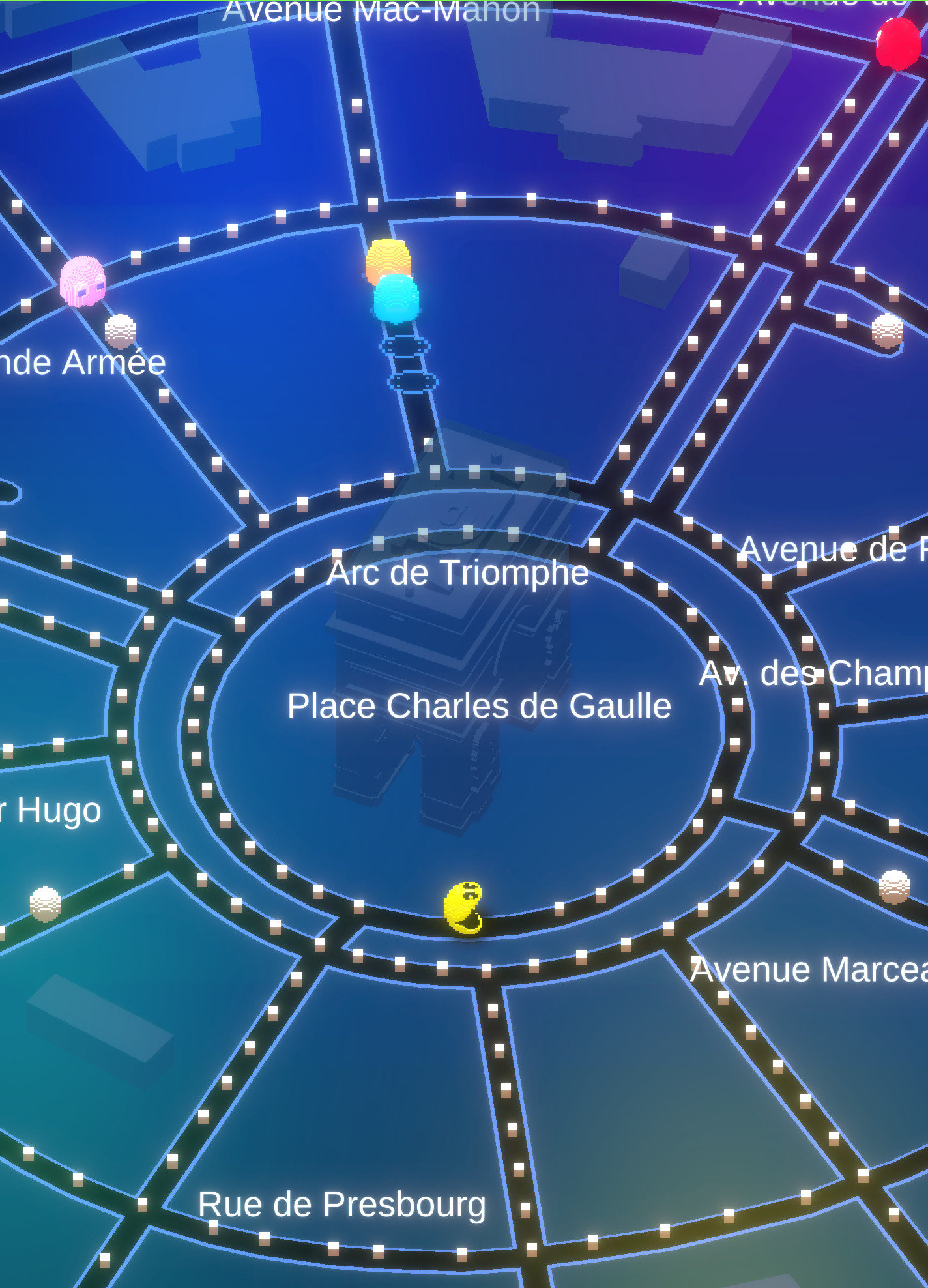 パックマンがgoogle Mapと連動 地図がそのままステージになる Pac Man Geo 発表 ねとらぼ