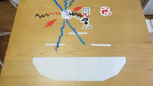 ダイニングテーブル スマブラ コマ撮り アニメ 再現 Mr.ゲーム&ウォッチ