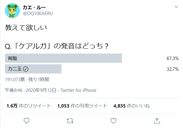 ケアルガ の発音は 背脂 か カニ玉 か トレンドにも入り議論白熱 あなたはどっち派 1 2 ページ ねとらぼ