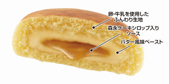 井村屋 森永製菓 ホットケーキまん メープルシロップ バター
