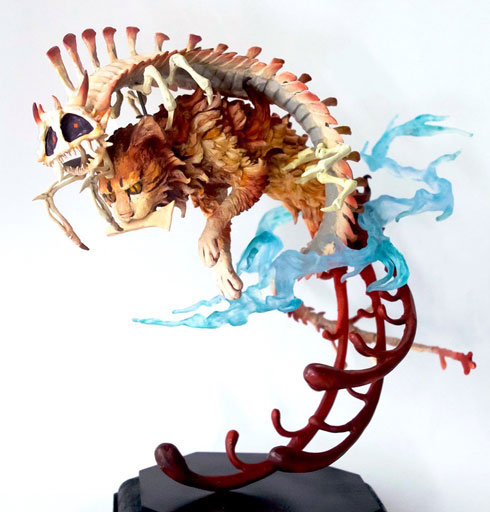 ムラマツアユミ 造形作家 立体 作品 幻想生物 妖怪 甲冑魚
