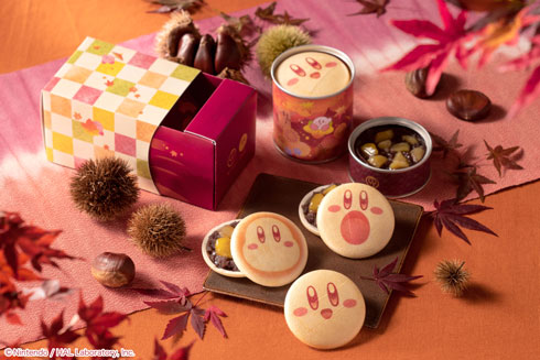 カービィのまんまる手づくり最中 秋 星のカービィ 京都 鶴屋吉信 コラボ 和菓子
