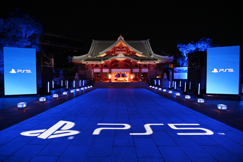 ゲーミング神田明神 Ps5発売記念でライトアップ実施 1 2 ページ ねとらぼ