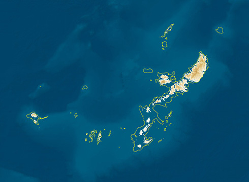 「日本のようで日本でない列島」が出現　海面が100m上がった世界線を描いた地図が想像力を刺激する