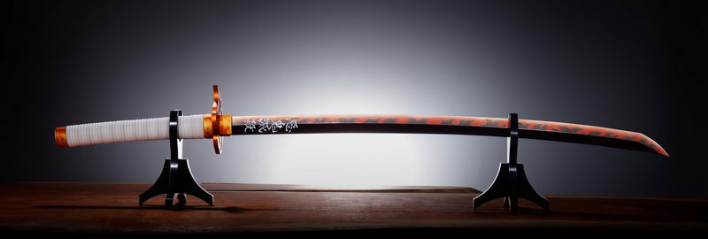 うまい よもやよもやだ も収録 鬼滅の刃 から煉獄杏寿郎の日輪刀が約1 1サイズで登場 ねとらぼ