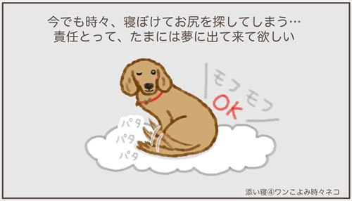 毎朝起きると ワンコのモフモフお尻が目の前に 愛犬との思い出を描いた漫画に心あたたまる ねとらぼ