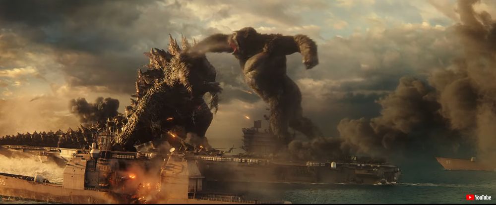コングの拳がゴジラに刺さり ゴジラのビームが天を割く Godzilla Vs Kong 予告動画が公開 ねとらぼ