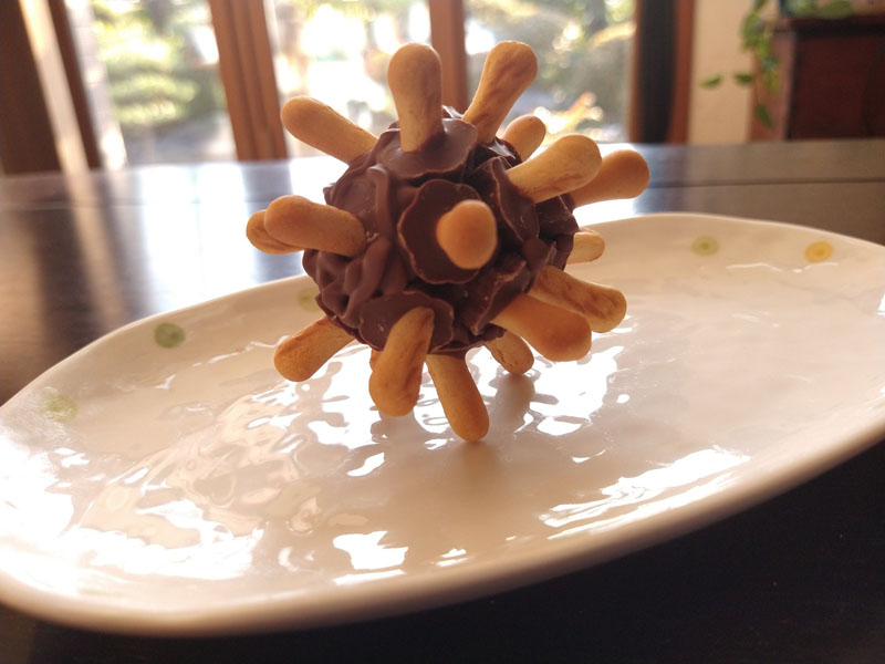 きのこの山が変わり果てた姿に インパクトは十分な例のあれな形をしたバレンタインチョコ ねとらぼ