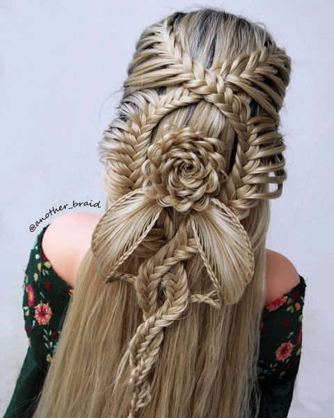 髪の毛でここまでできるの 編み込みで作るヘアアレンジメントが芸術的で美しい ねとらぼ