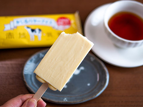 アイス かじる バター