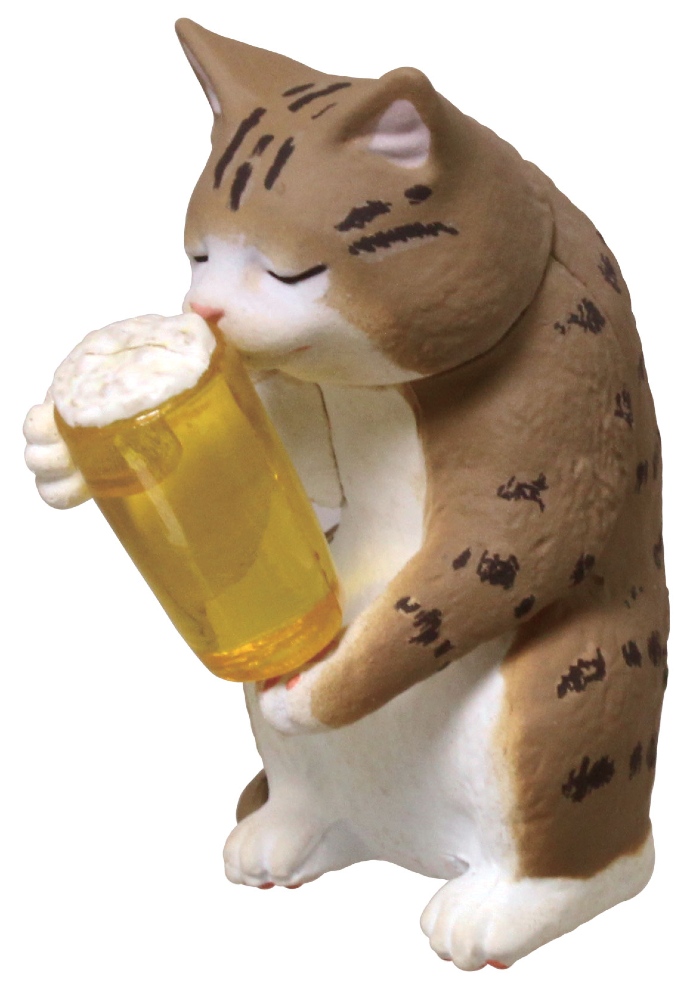 ぐでんぐでんの猫と犬がかわいい 酔っ払い あるある を再現したカプセルトイ アフター5のどうぶつたち ねとらぼ