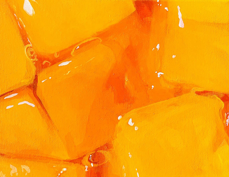 絵の具で描いた果物がみずみずしくておいしそう 写真以上のシズル感 かぶりつきたい ねとらぼ