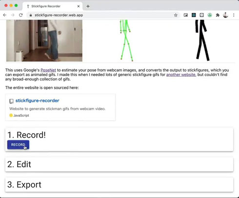 カメラで 棒人間gifアニメ を手軽に作成 人間を撮るだけ 棒人間メイカー が楽しい 1 2 ページ ねとらぼ