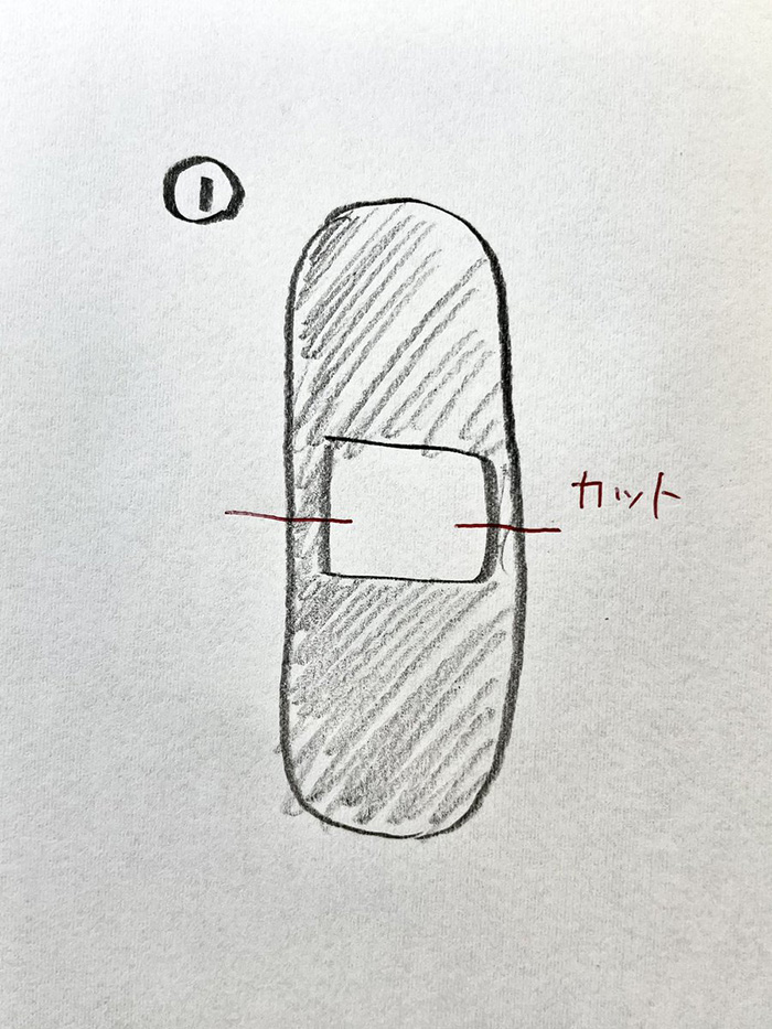 ばんそうこうの両側をカットするだけ 指先の割れにフィットする貼り方がすごい ねとらぼ