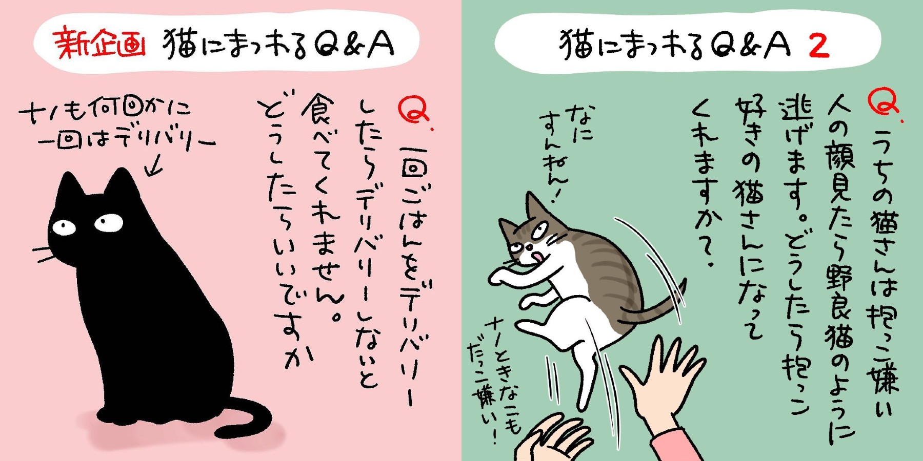 猫にまつわるq A漫画 抱っこするにはどうしたら そのままの猫を愛する回答に共感続々 1 2 ページ ねとらぼ