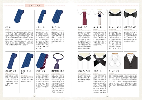 創作クラスタ必見 ネクタイの結び方や襟の種類などを網羅したメンズファッションのパーツ図鑑が発売 ねとらぼ