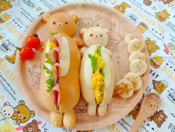 リラックマ 料理 デザート Instagram サンドパン