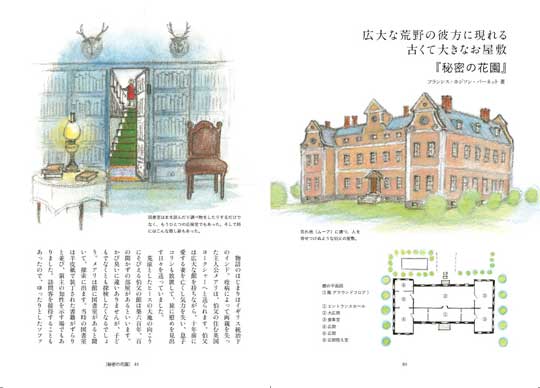 児童文学の中の家 住まい 暮らし 想像 本 イラスト ファンタジー 童話 ハリーポッター