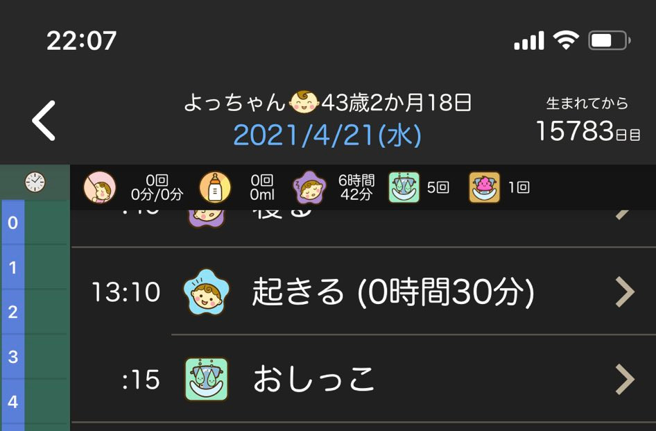 夫が育児記録アプリに自分を「第二子（43歳2か月18日）」で登録、困惑する妻の投稿に爆笑　「日数表示がバグ」「そのアイコンでビールは笑う」