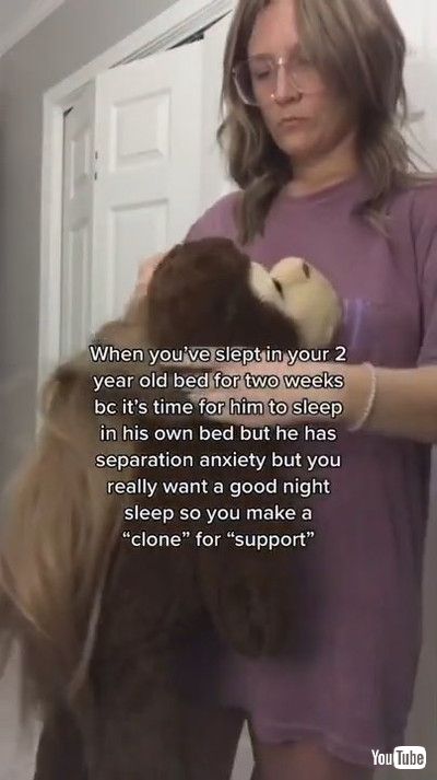 「Mom Makes Dummy of Herself With Stuffed Monkey to Trick Her Son to Sleep - 1211872」